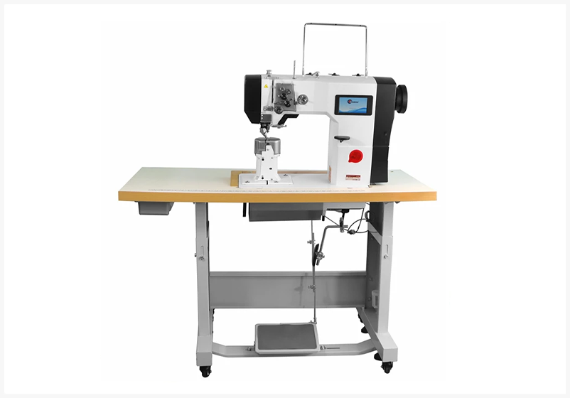 shoe sewing machine stitching the upper