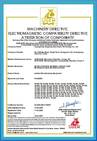 CE-Certified Leather Machinery