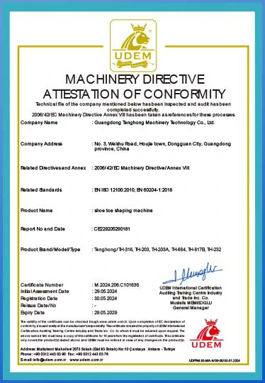 CE-Certified Toe-Shaping Machines